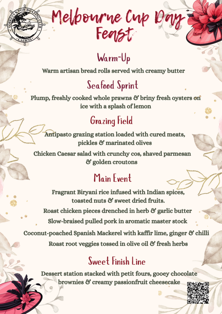 Menu Melbourne Cup Luncheon